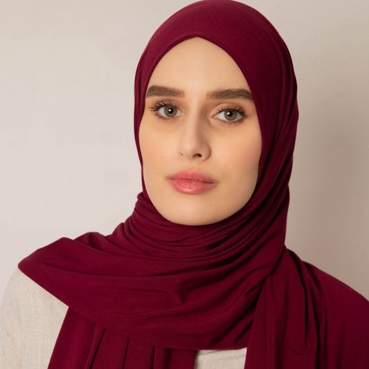 MAROON Pure Bamboo Hijab